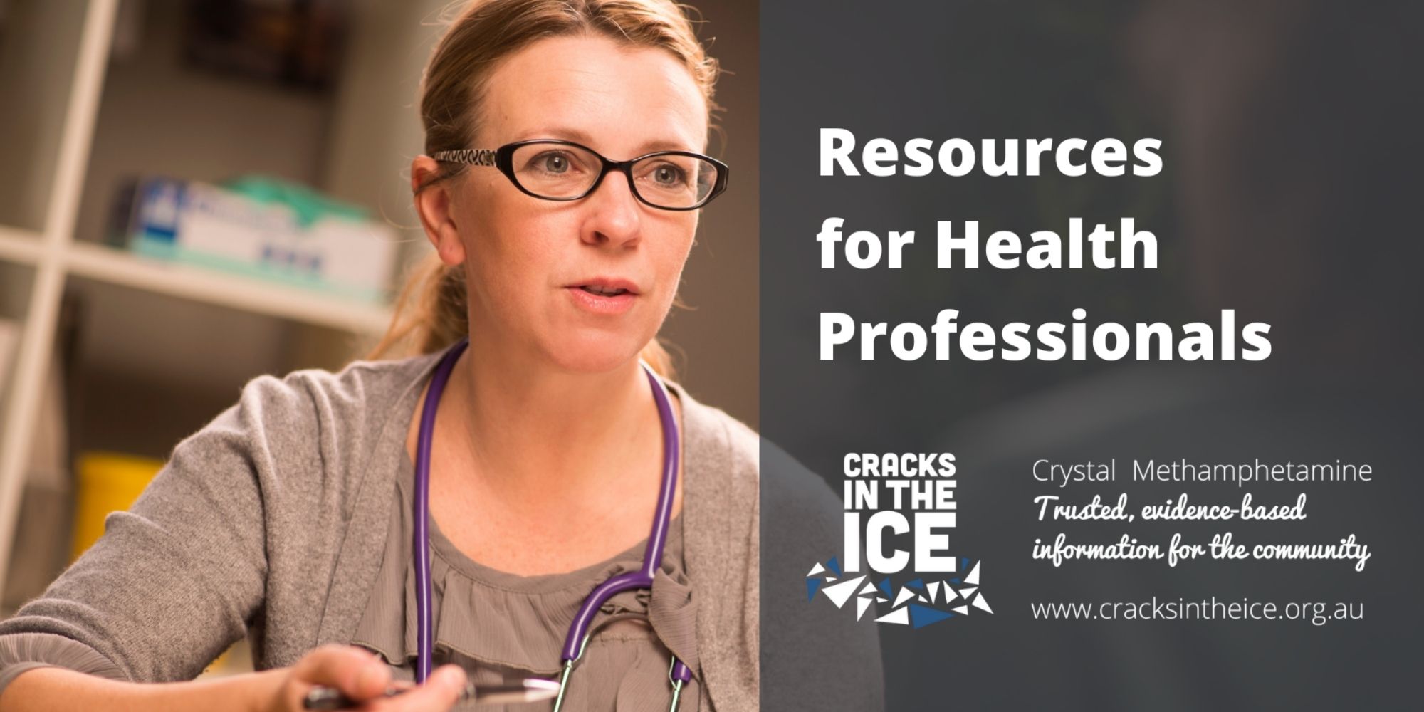 Cracks in the Ice: an online toolkit providing evidence-based information about crystal methamphetamine for health professionals and the community